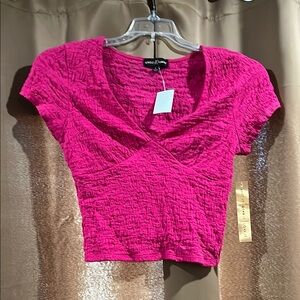 Vince Camuto Pink Textured Women's Top